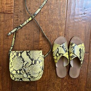 Banana republic shoes + bag set